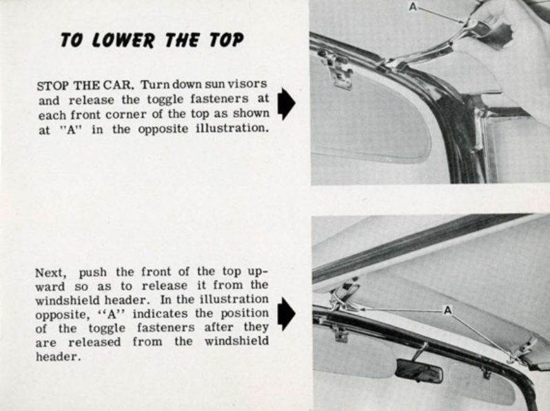 1953 Cadillac Eldorado Folding-Top Manual Page 14